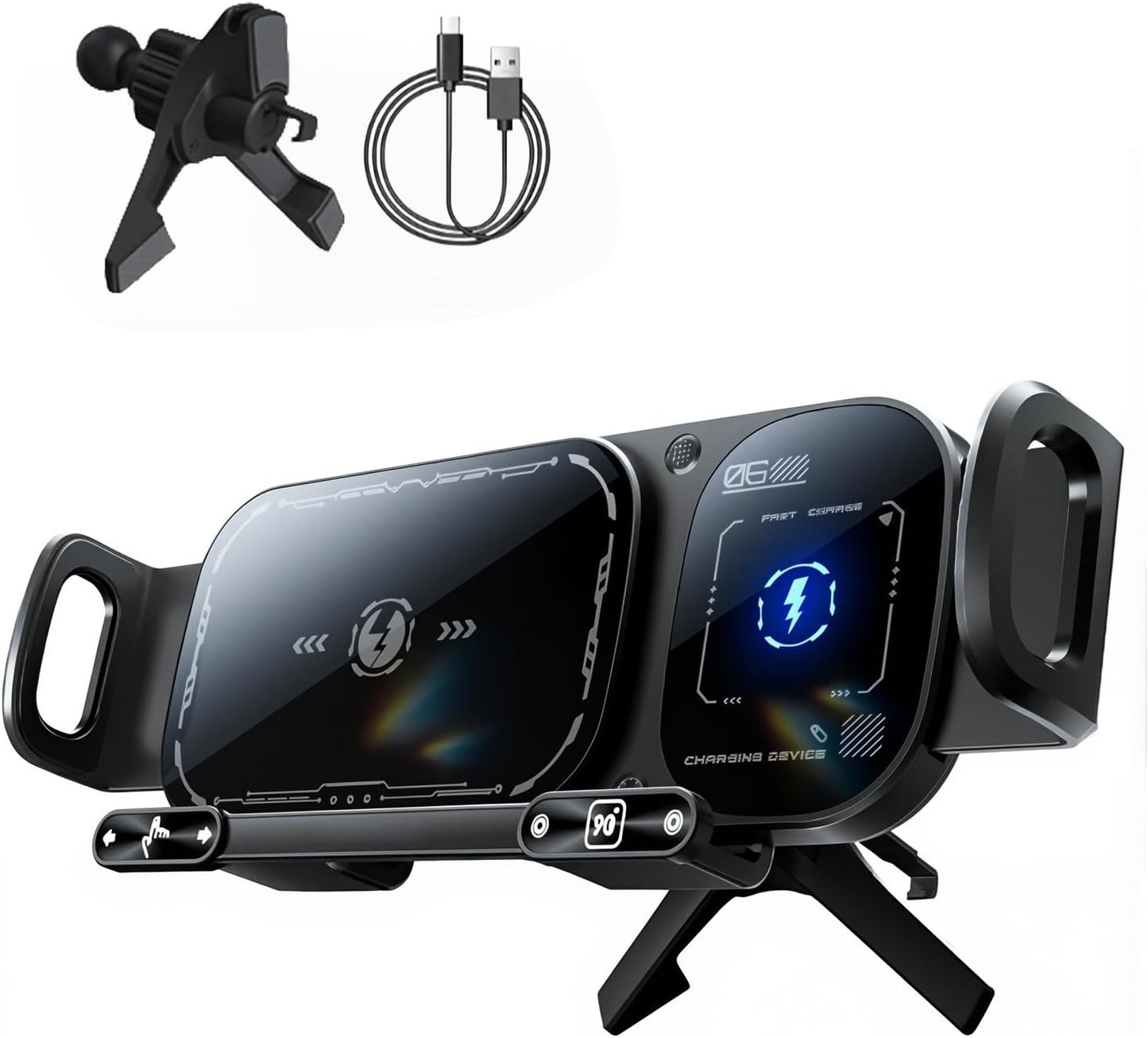 Avaleric® Wireless Charging Rotating Car Mount