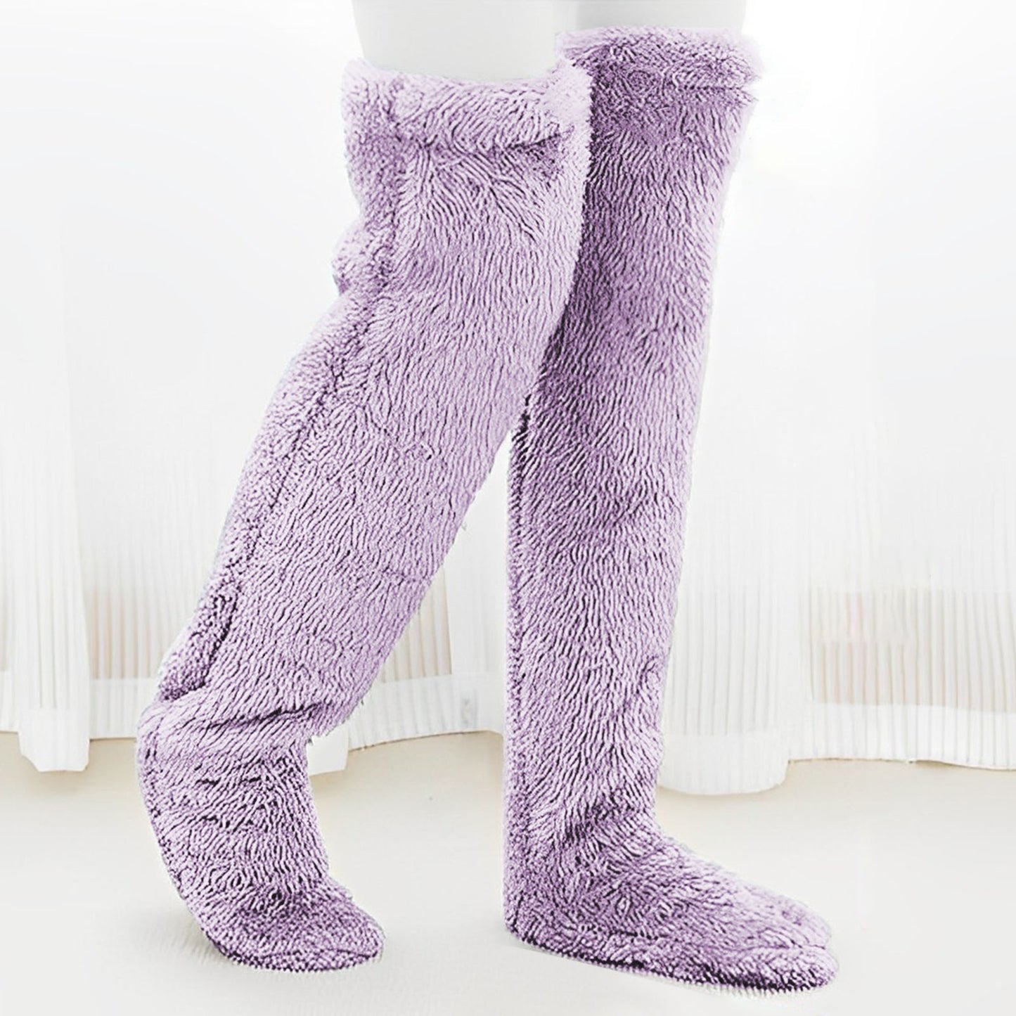 Avaleric® Over Knee Lightweight Fuzzy Socks