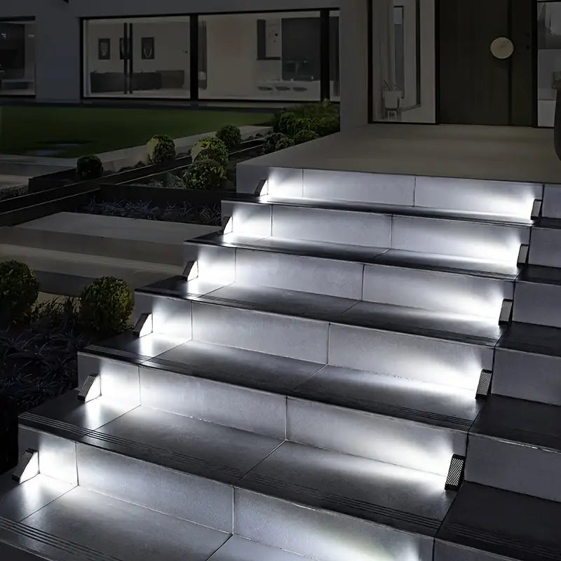 AvalericĀ® RGB Solar Step Stair Lights š”