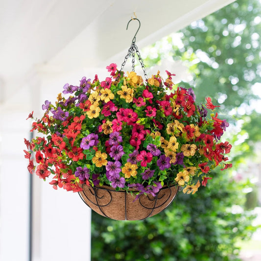 Avaleric® Artificial Hanging Flower Basket
