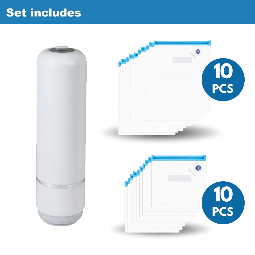 Vacuum Sealer + 20 Vacuum Bags (10S+10M size)