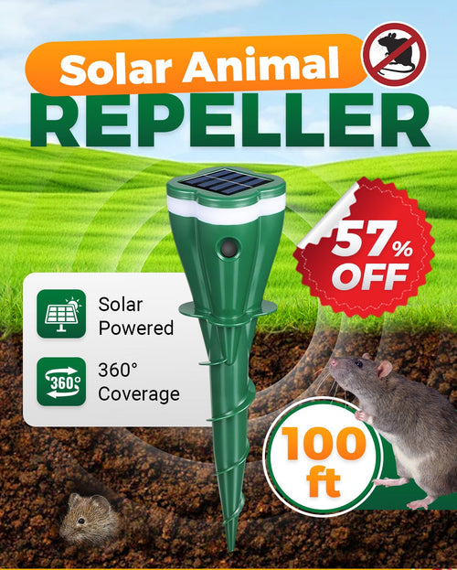 Avaleric® Solar Powered Waterproof Screw Mole Repellent