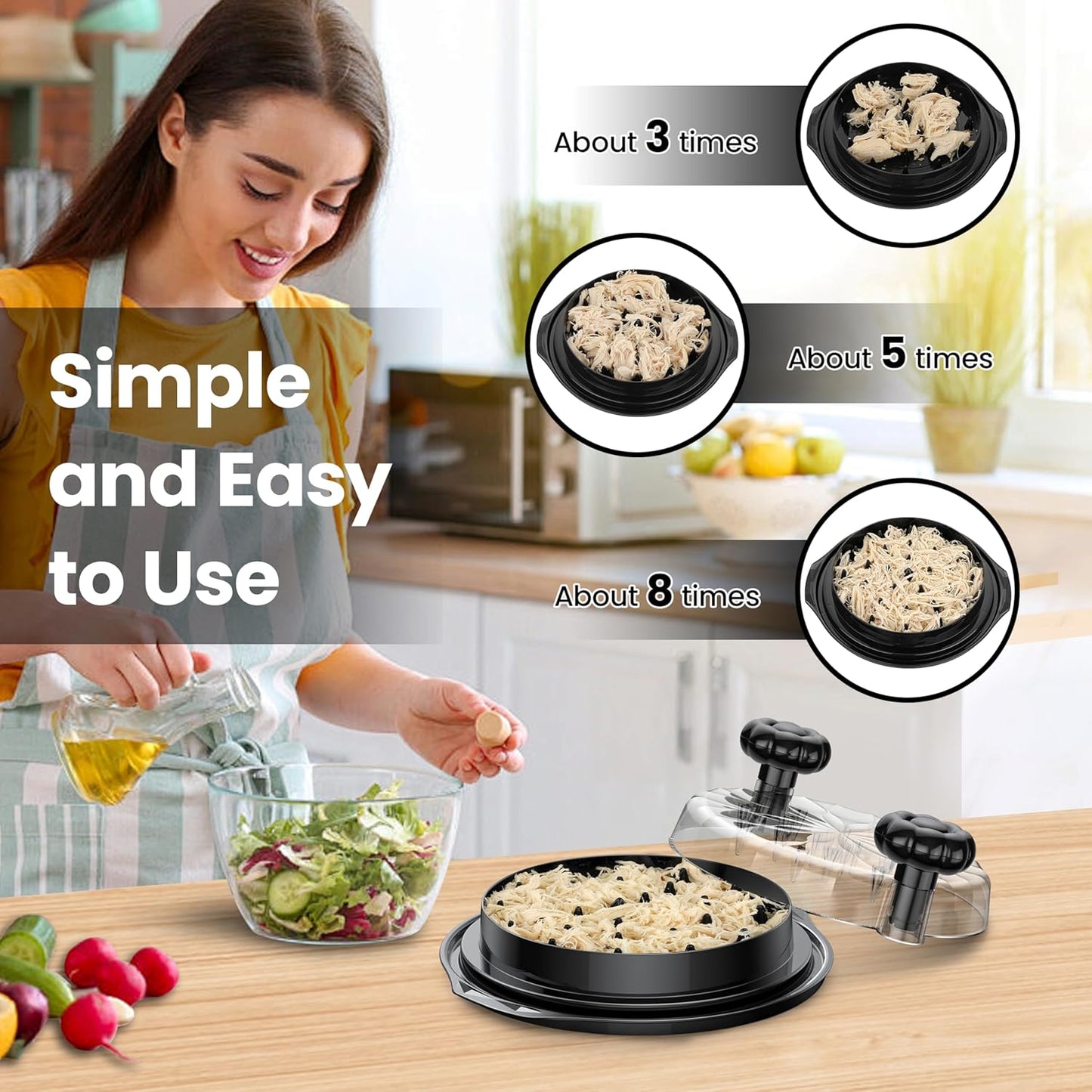 Avaleric® Chicken Shredder Tool Twist, BPA Free