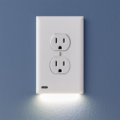 Avaleric® Outlet Wall Plate With Led GuideLight 💡 No Batteries Or Wires [UL FCC CSA CERTIFIED]