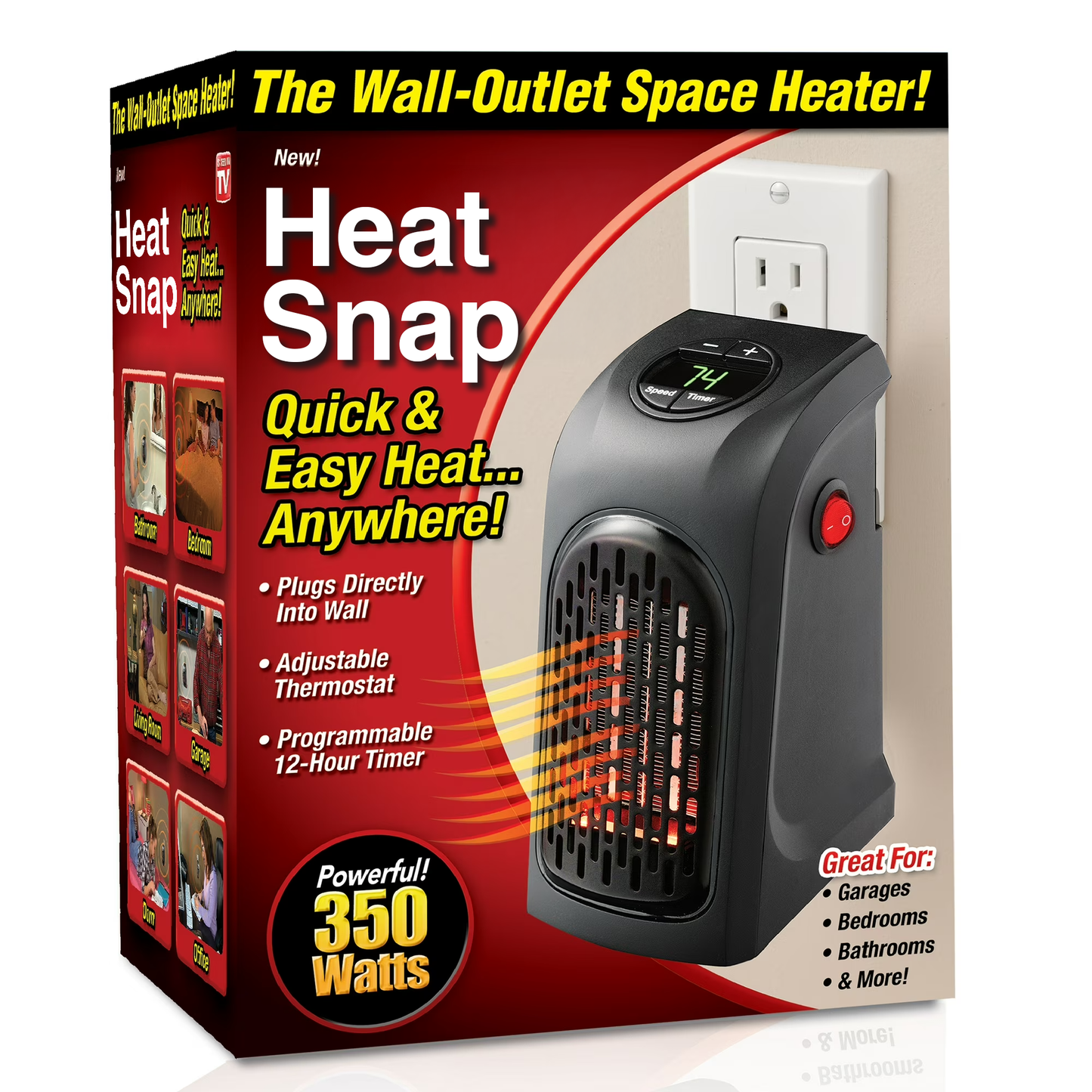Avaleric® HeatSnap Plug-In Personal Warmer｜Personal Electric Ceramic Space Heater