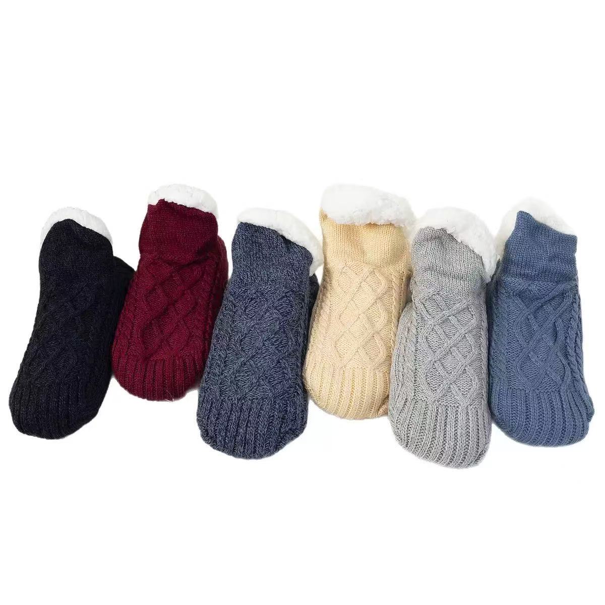 Avaleric® Fleece-Lined Non-Slip Thermal Slippers Socks