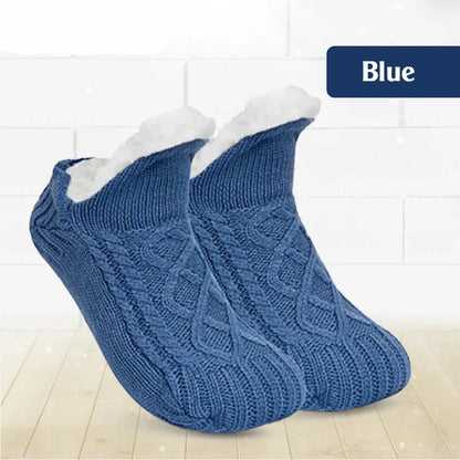 Avaleric® Fleece-Lined Non-Slip Thermal Slippers Socks