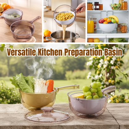 Avaleric® 360° Rotating Drain Rinse Fruit Basket & Detachable Fruit Tray