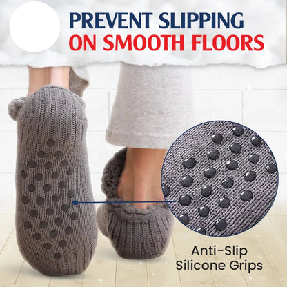 Avaleric® Fleece-Lined Non-Slip Thermal Slippers Socks