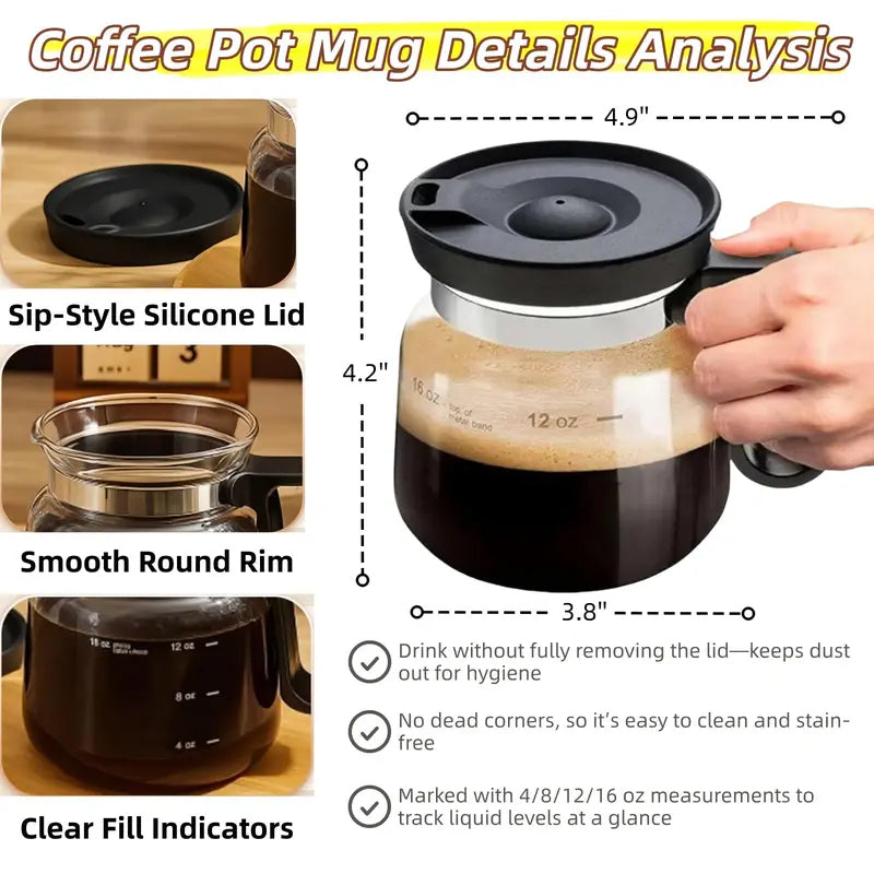 Avaleric® Mini Brew Buddy Coffee Pot Shaped Coffee Mug