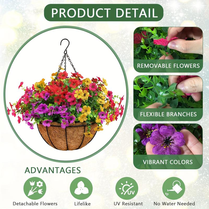 Avaleric® Artificial Hanging Flower Basket