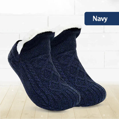 Avaleric® Fleece-Lined Non-Slip Thermal Slippers Socks