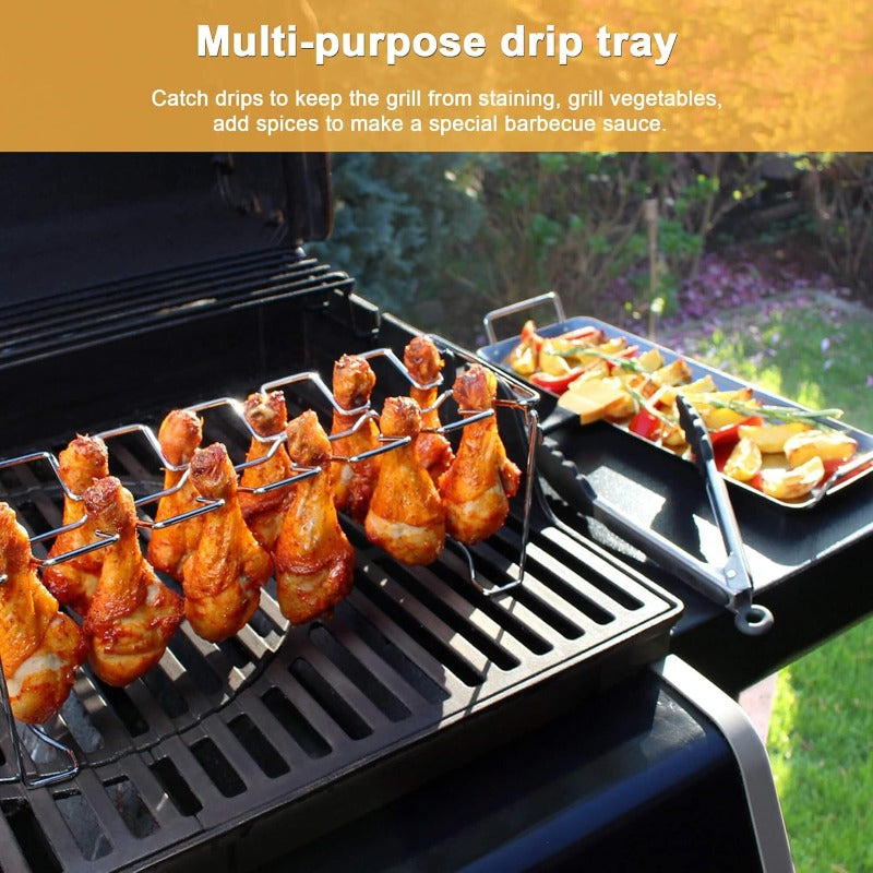 Avaleric® Stainless Steel Drumstick Rack