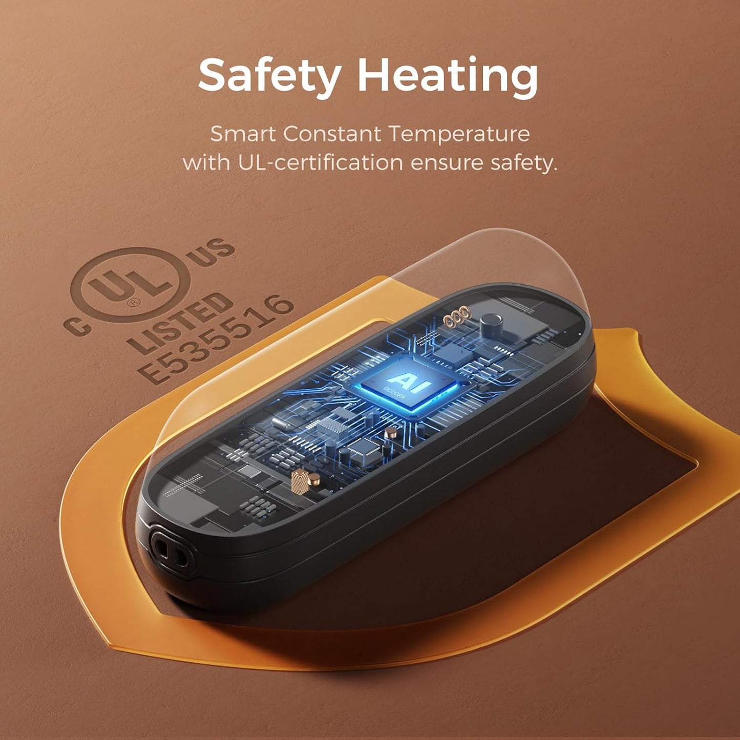 Avaleric® HEATNER 2 in 1 Magnetic Rechargeable Hand Warmers, Portable Pocket Mini Electric Handwarmers 2 Pack