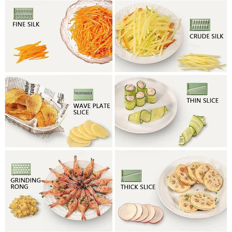 Avaleric® 6-in-1 SafePrep Mandoline Slicer