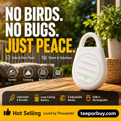 Avaleric® Portable Ultrasonic Bird Repellent Keychain