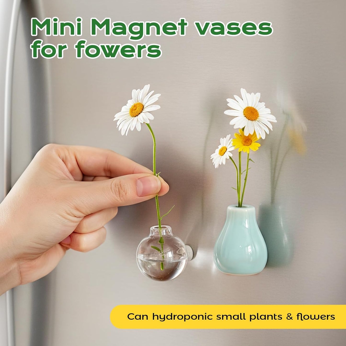 Avaleric® Mini Ceramic Vase Magnets for Fridge 💐