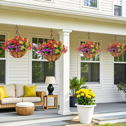 Avaleric® Artificial Hanging Flower Basket