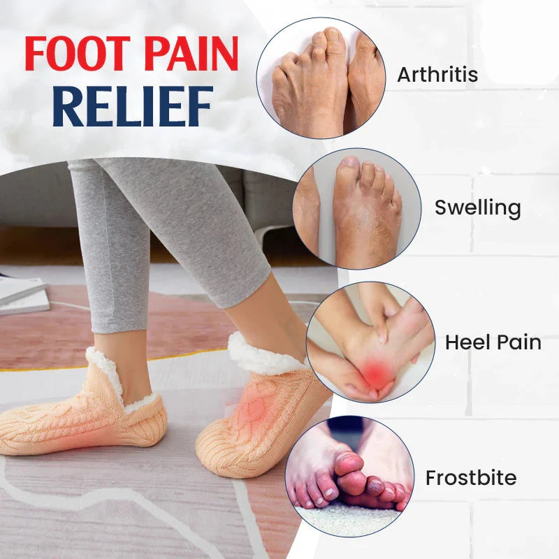 Avaleric® Fleece-Lined Non-Slip Thermal Slippers Socks