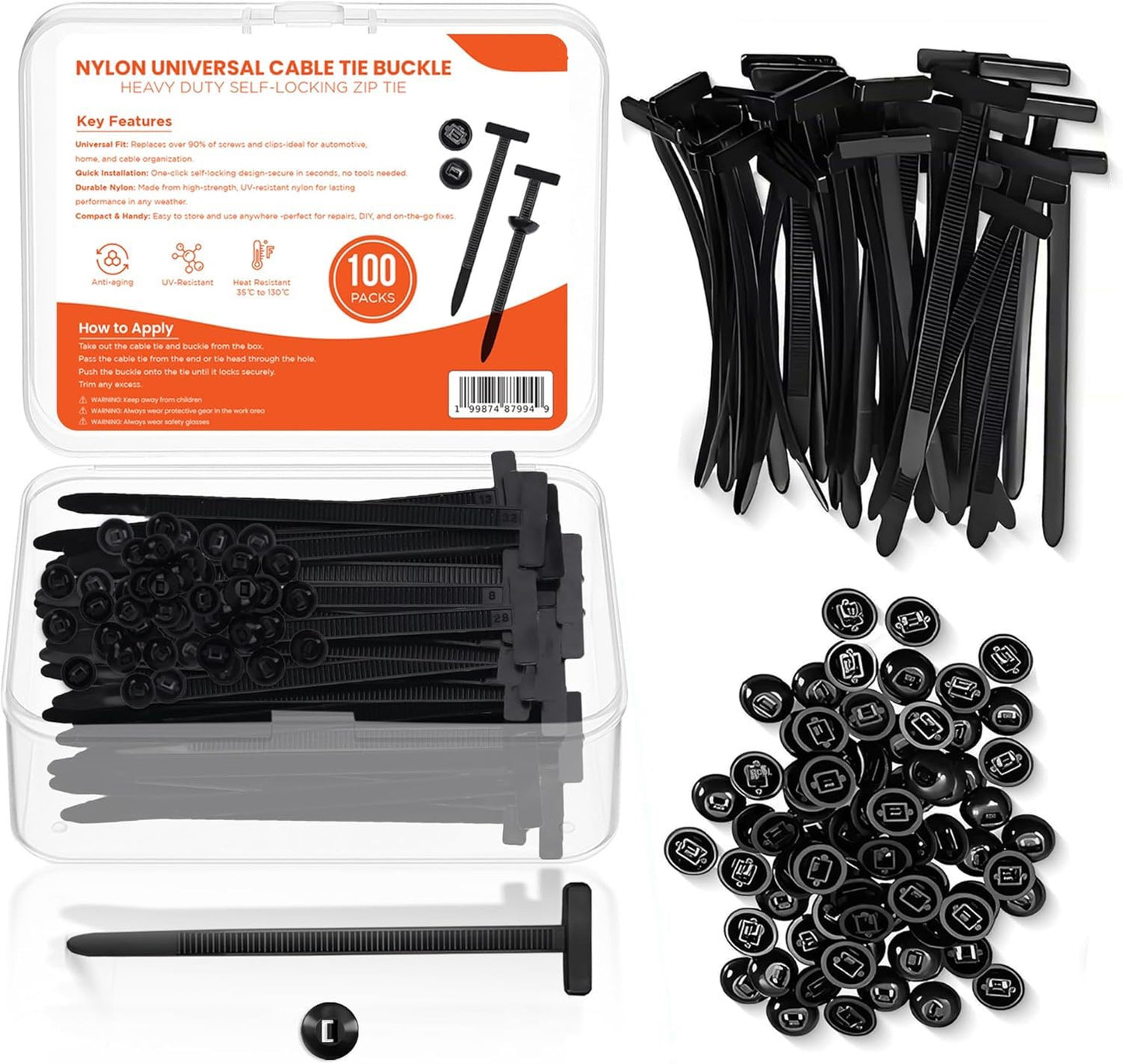 Avaleric® Nylon Universal Quick Fix Tie Buckle ❤️