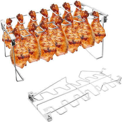 Avaleric® Stainless Steel Drumstick Rack