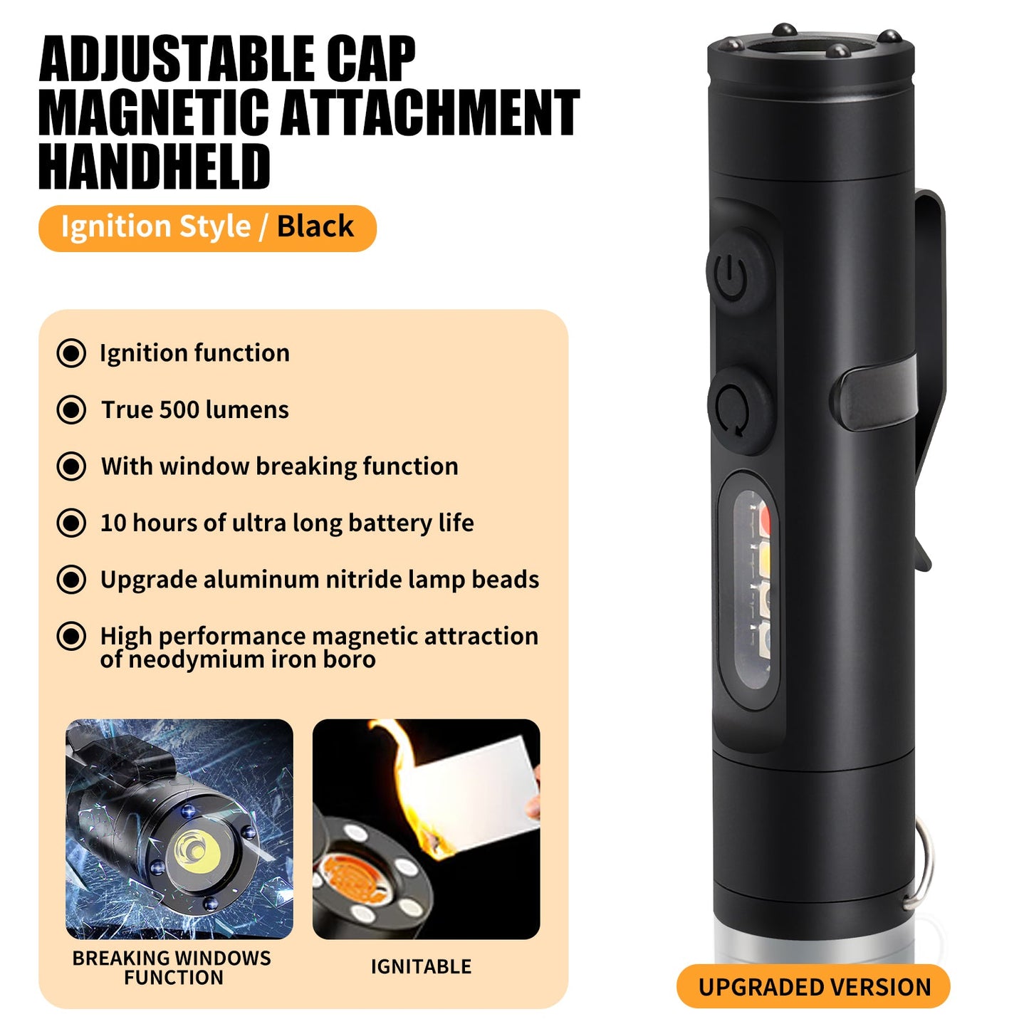 Avaleric® 6-in-1  Mini Multifunctional Flashlight