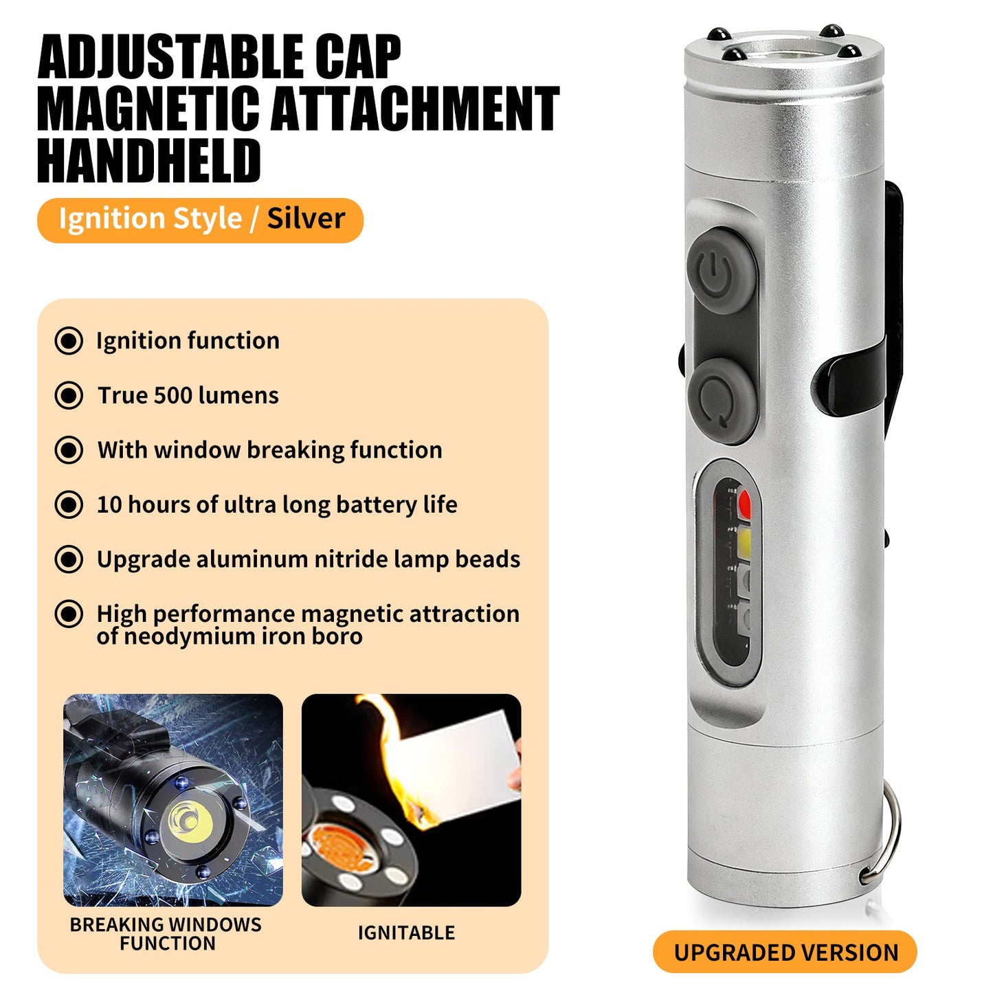 Avaleric® 6-in-1  Mini Multifunctional Flashlight