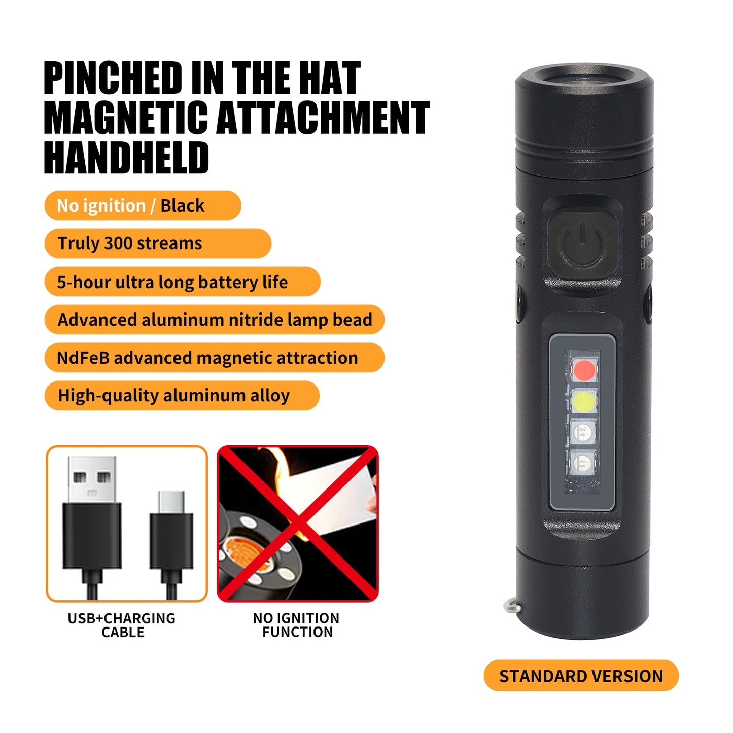 Avaleric® 6-in-1  Mini Multifunctional Flashlight