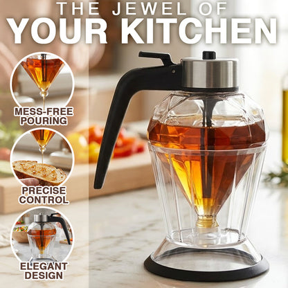 Avaleric® No-Drip Glass Honey Dispenser with Plastic Stand 🍯