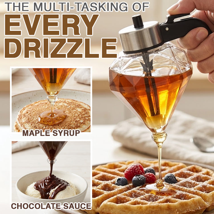 Avaleric® No-Drip Glass Honey Dispenser with Plastic Stand 🍯