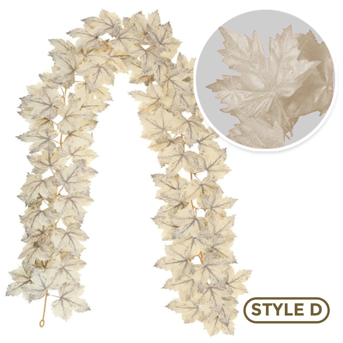 🍁 Avaleric® Artificial Thanksgiving Maple Garland 🇺🇸 Perfect Indoor & Outdoor Thanksgiving Decorations 🍁 Maple Garland for Table, Mantel, Wall