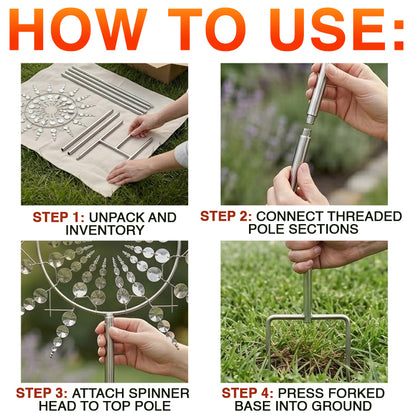 Avaleric® Sunflower Design Wind Spinner