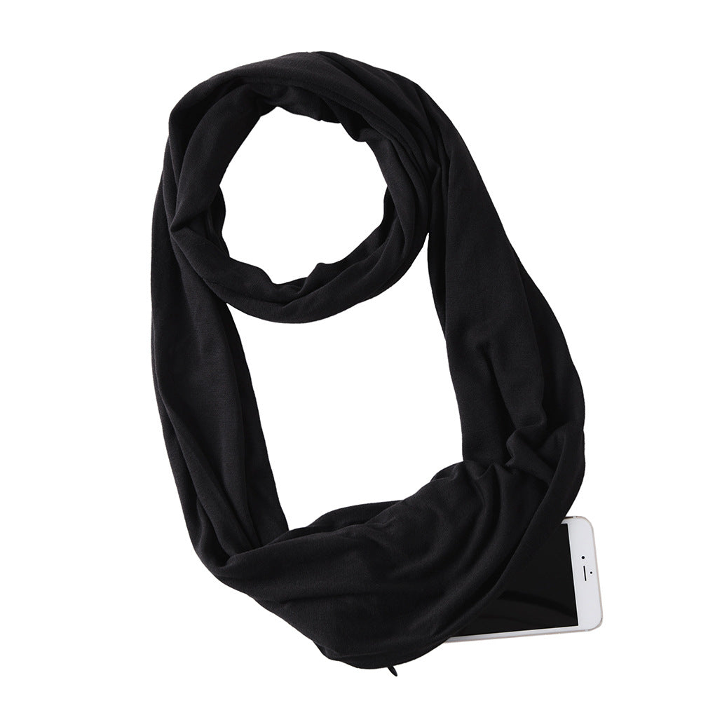 Avaleric® Infinity Scarf with Zipper Pocket