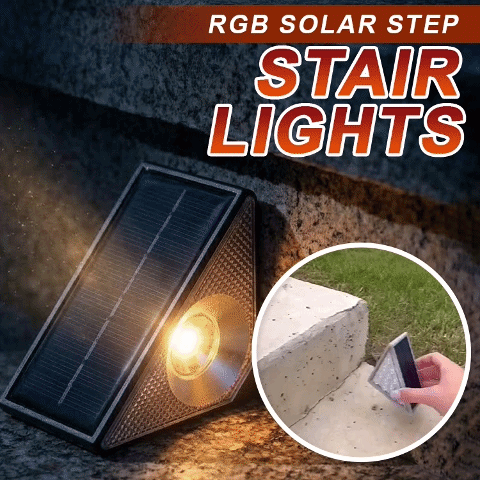 Avaleric® RGB Solar Step Stair Lights