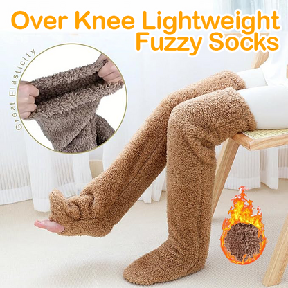 Avaleric® Over Knee Lightweight Fuzzy Socks