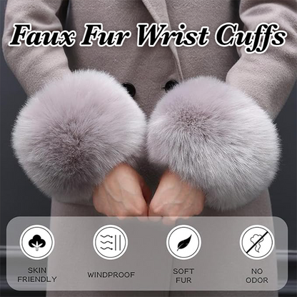 Avaleric® Faux Fur Wrist Cuffs