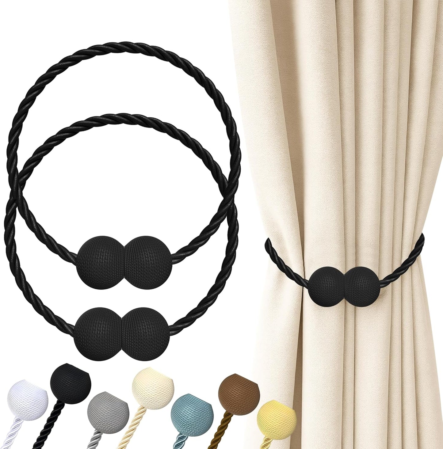 Avaleric® Magnetic Curtain Tiebacks ❤️