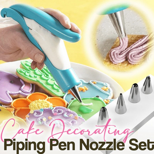 Avaleric® Cake Decorating Piping Pen Tool and Nozzle Set