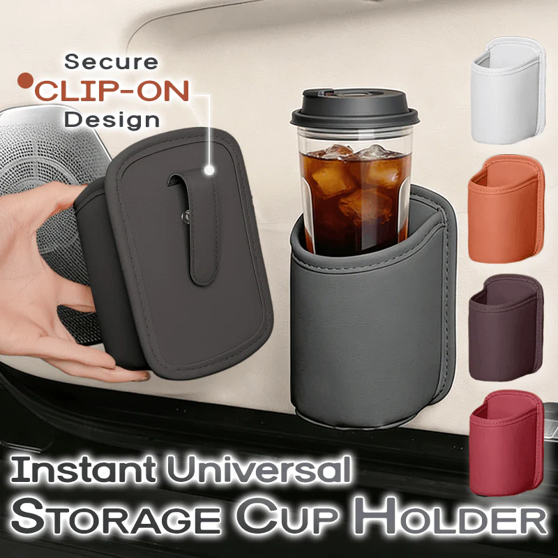 ✅ Avaleric® Universal Clip-On Car Door Side Cup Holder & Organizer
