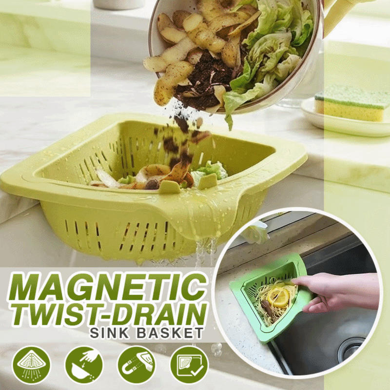 Avaleric® Magnetic Twist-Drain Sink Basket