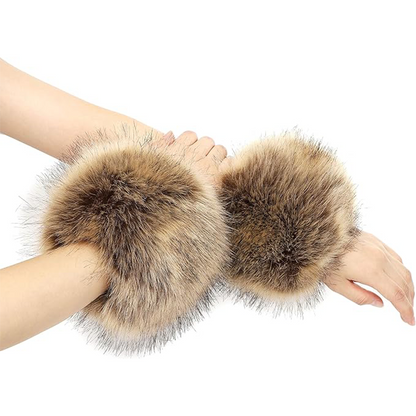 Avaleric® Faux Fur Wrist Cuffs