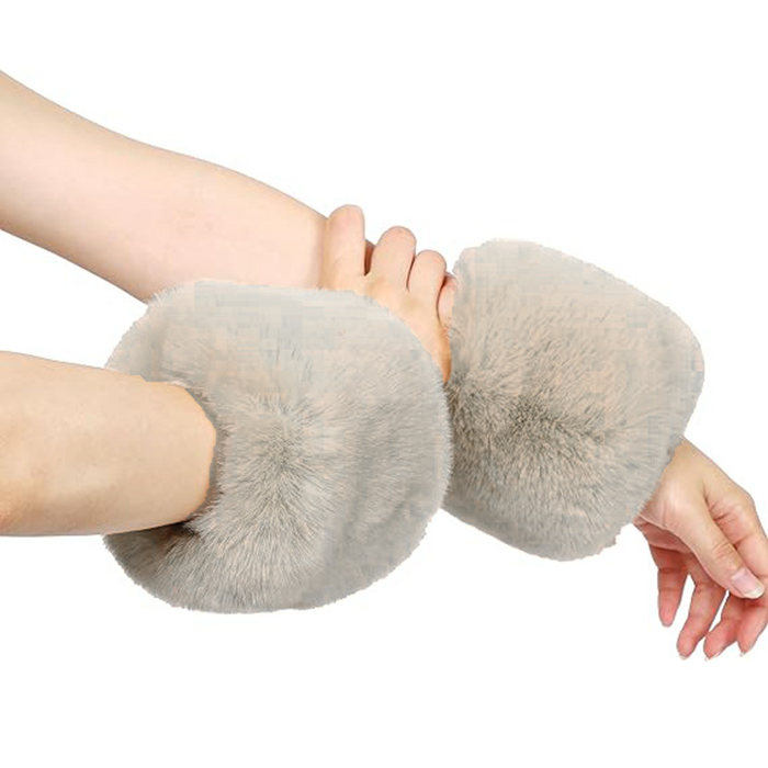 Avaleric® Faux Fur Wrist Cuffs