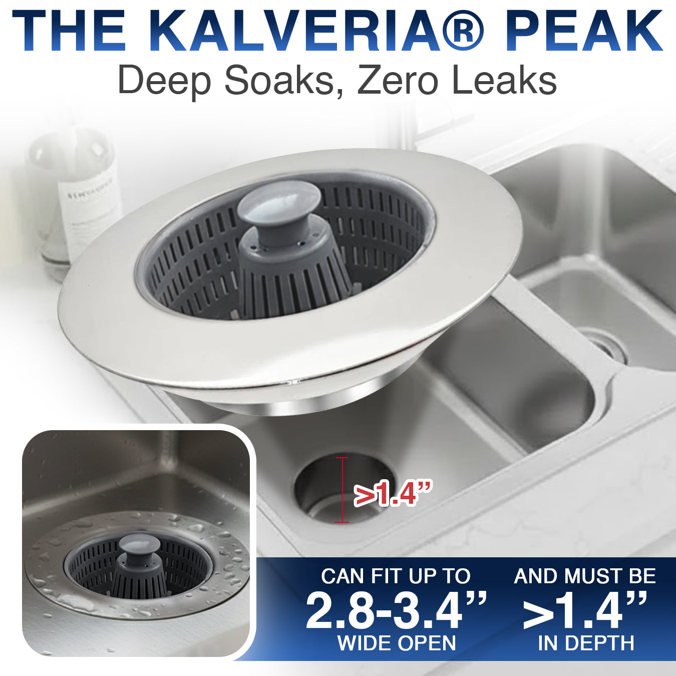 Avaleric® Kitchen Sink Drain Strainer and Stopper 💦