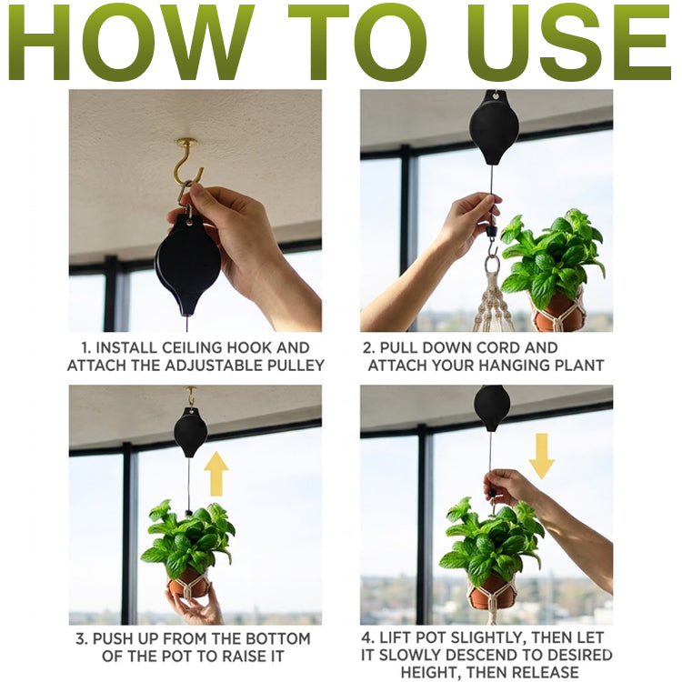 Avaleric® Easy Reach Plant Pulley Set
