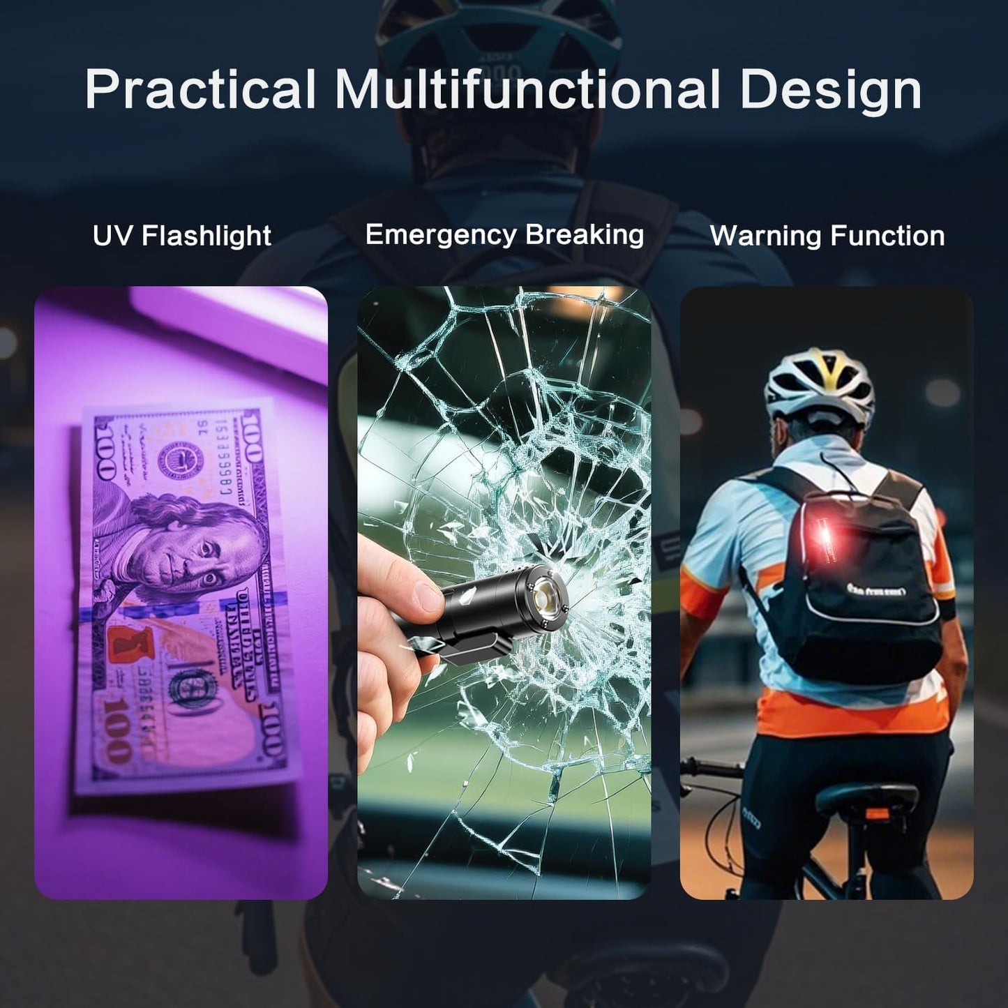 Avaleric® 6-in-1  Mini Multifunctional Flashlight