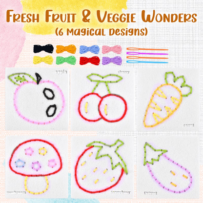 Avaleric® Whimsy Thread Non-Woven Sewing Wonders Set