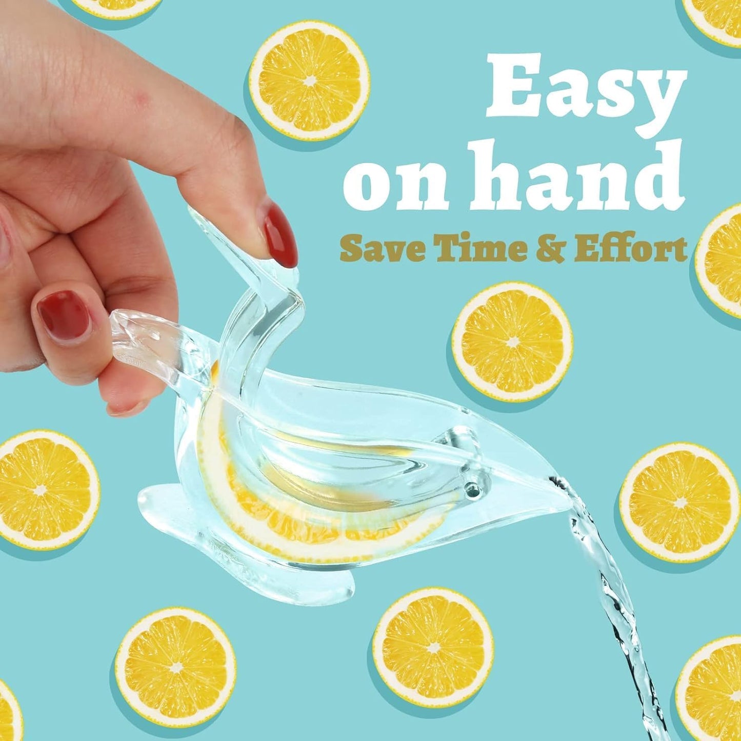 Avaleric® Acrylic Manual Lemon Slice Squeezer