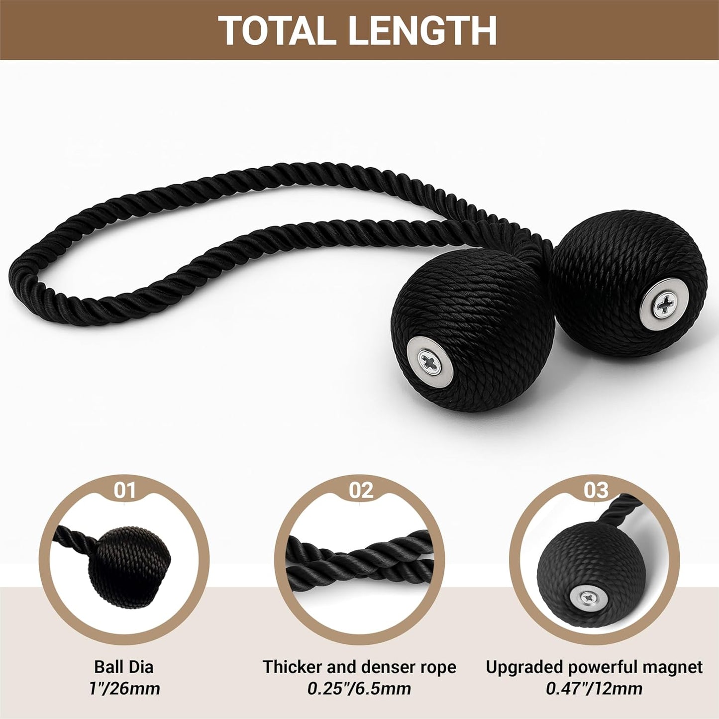 Avaleric® Magnetic Curtain Tiebacks ❤️