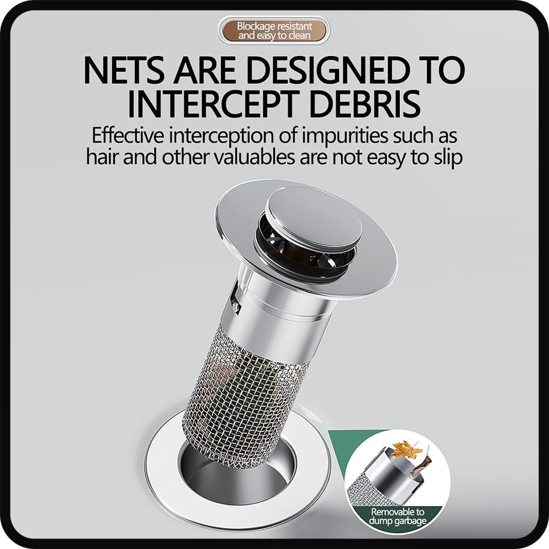 Avaleric® Multipurpose Drain Hair Catcher