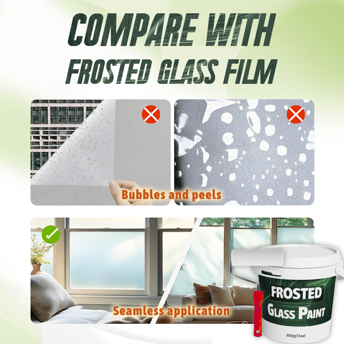 Avaleric® Privacy Paint Frosted Glass Paint